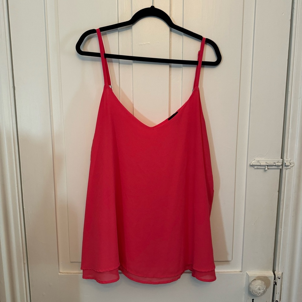 ✨torrid sophie pink chiffon swing cami✨